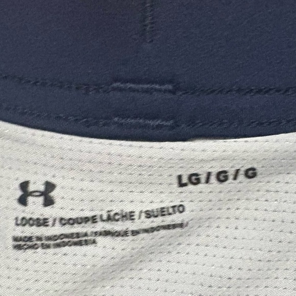 LG Men's Light blue and navy swim trunks size Large - Picture 3 of 4